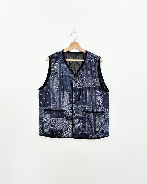 TATRAS BANDANA REVERSIBLE PUFF VEST NAVY