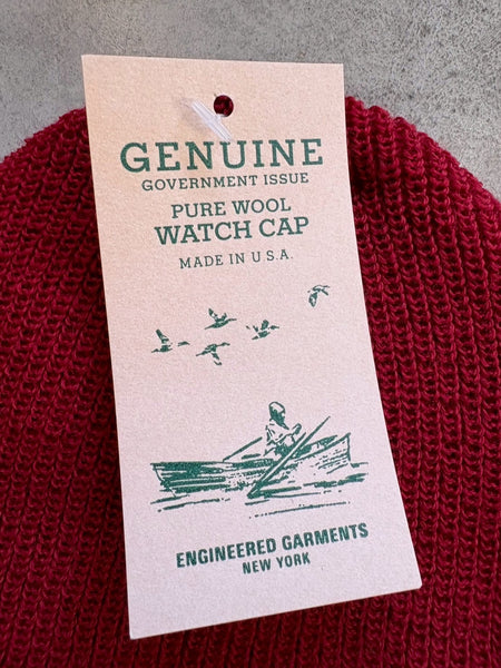 【ENGINEERED GARMENTS】Wool Watch Cap | RED / NAVY / BLACK / BROWN / GRAY