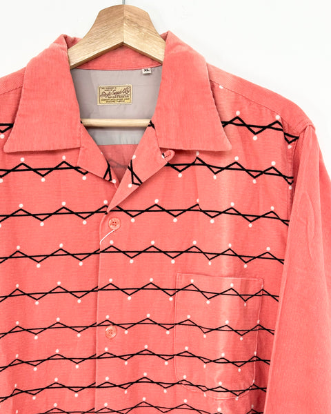 STYLE EYES CORDUROY ZIGZAG STRIPE SHIRT