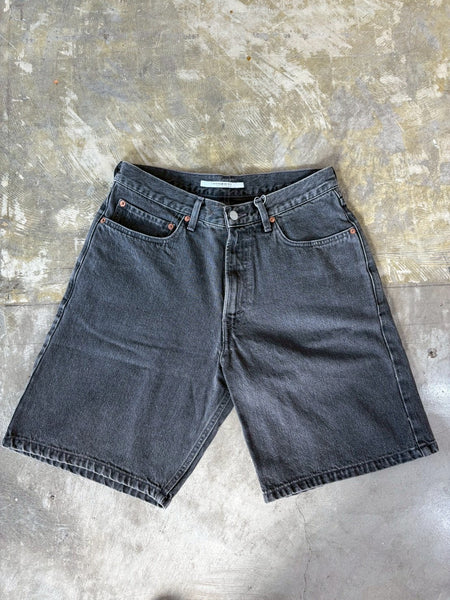 [TRISECT2] DENIM SHORT PANTS | BLACK