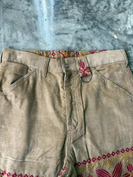 【AIE】PTB Pant - 14W Corduroy / Flower