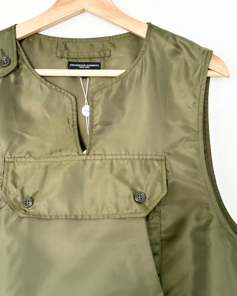 ENGINEERED GARMENTS SATIN COVER VEST | OLIVE