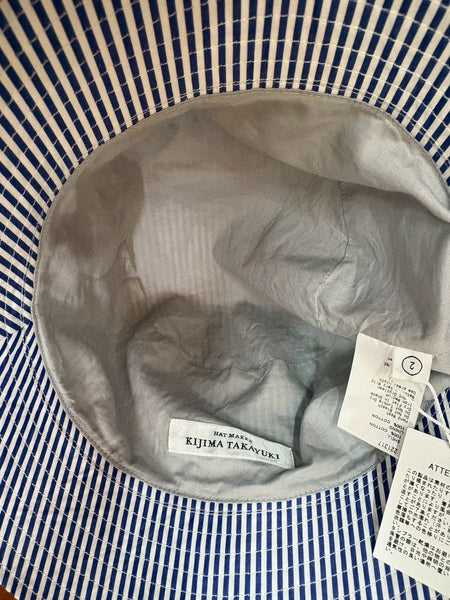 【KIJIMA TAKAYUKI】STRIPE BUKET HAT | BLUE