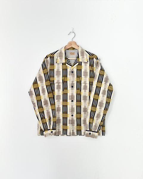 STYLE EYES GRADATION CHECK SHIRT YELLOW