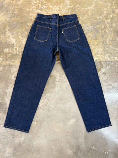 【EVCON】5POCKET TUCK WIDE DENIM PANTS | INDIGO