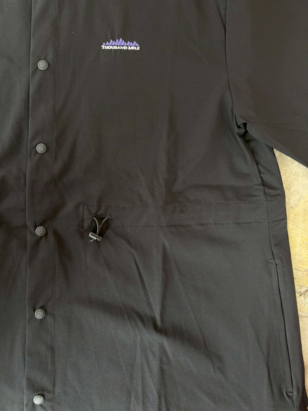 【THOUSAND MILE】SHIRT ONE PIECE | BLACK |