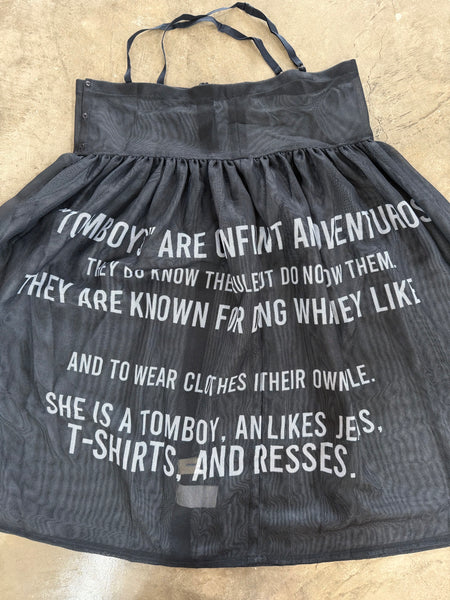 【BEAMS】MESH GRAPHIC SKIRT