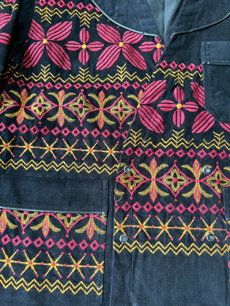 【AIE】WK Shop Coat - 14W Corduroy / Flower