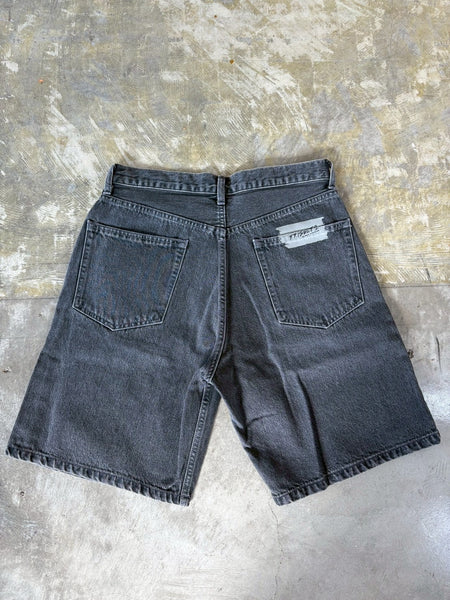 [TRISECT2] DENIM SHORT PANTS | BLACK