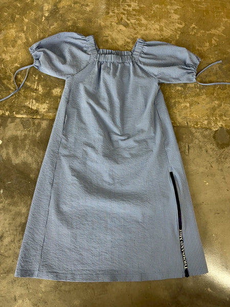 【THOUSAND MILE】BALLOON SLEEVE ONE PIECE | BLUE |