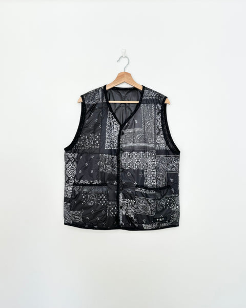 TATRAS BANDANA REVERSIBLE PUFF VEST BLACK