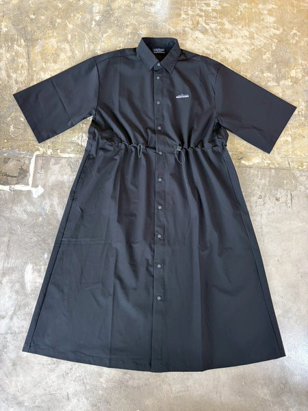 【THOUSAND MILE】SHIRT ONE PIECE | BLACK |