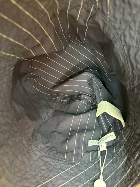【ENGINEERED GARMENTS】STRIPE BUCKET HAT | NAVY