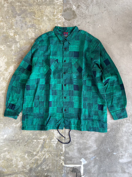 【BRU NA BOINNE】RAINEY CHECK SHIRT | GREEN