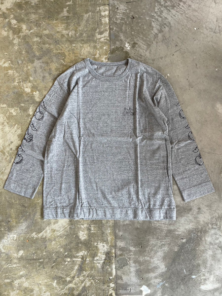 【BRU NA BOINNE】HELLO L/S TEE | GRAY