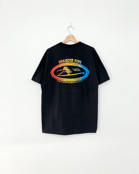 Cheater Five FIRE CIRCLE SKULL SURF TEE