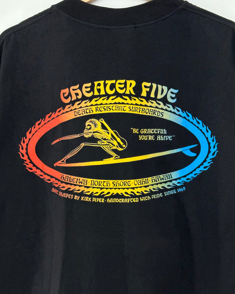 Cheater Five FIRE CIRCLE SKULL SURF TEE