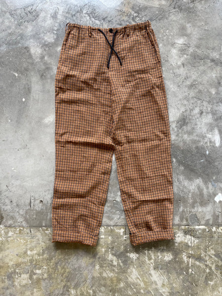 【DRIES VAN NOTEN】 22SS CHECK EASY PANTS