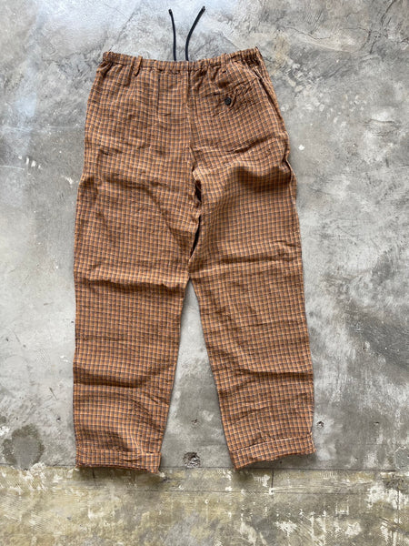 【DRIES VAN NOTEN】 22SS CHECK EASY PANTS