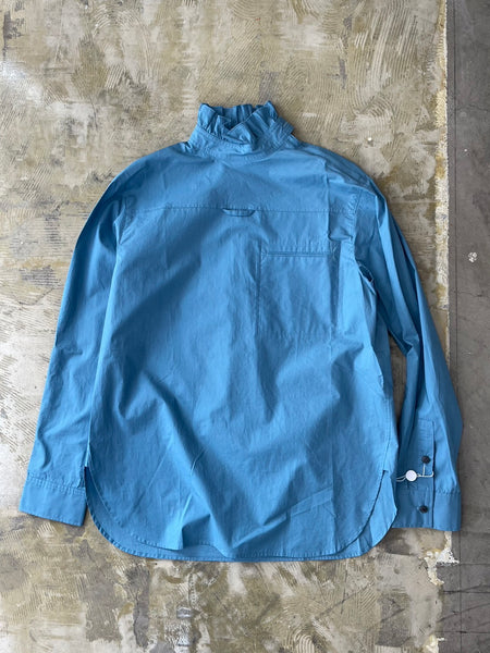 【SEASAW71】PULL OVER LONG BLOUSE | BLUE