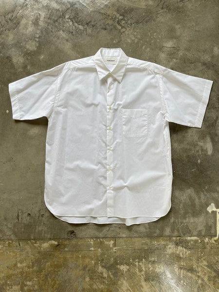 【MARKAWARE】COTTON SHORTSLEEVE SHIRT | WHITE