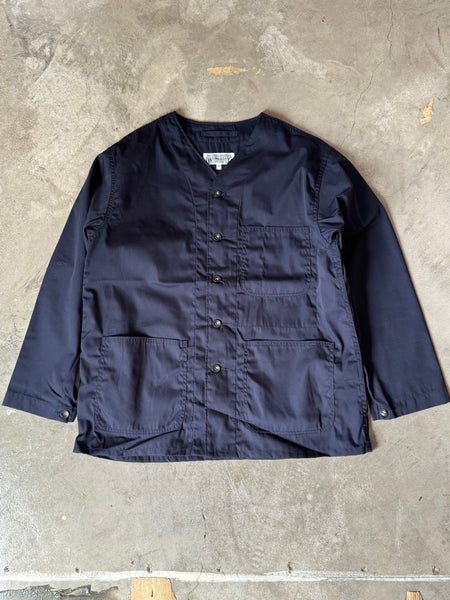 【ENGINEERED GARMENTS WORKADAY】V-NECK COVER ALL JACKET | NAVY | BEIGE