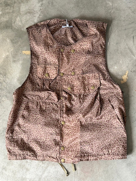 【ENGINEERED GARMENTS】ANIMAL PRINT SAFARI VEST | LEOPARD