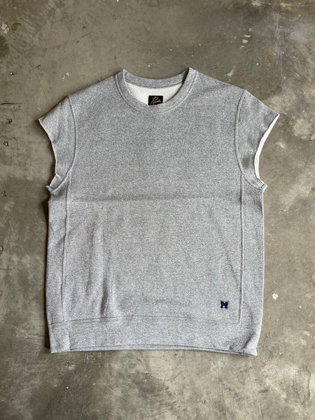 【Needles】SPARKLING CUT OFF SWEAT | SILVER