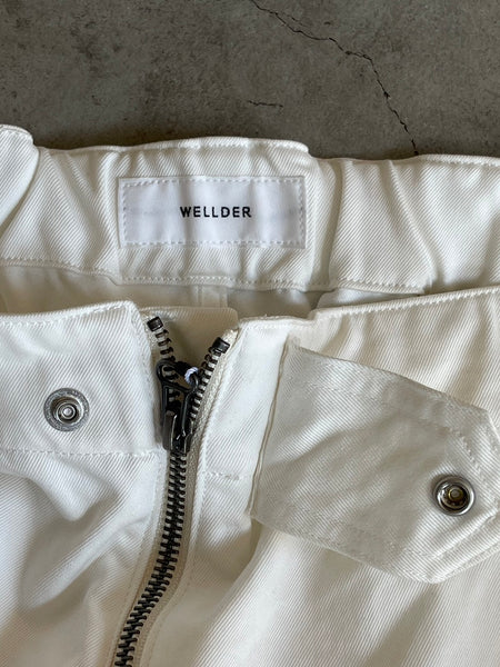 【WELLDER】ZIP PANTS | WHITE