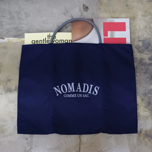 【NOMADIS × Demi-Luxe 】BEAMS 別注 REVERSIBLE LOGO TOTE BAG | BLUE