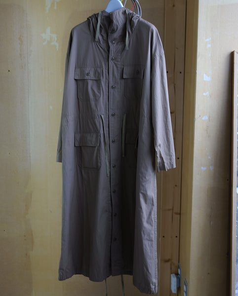 〈30%OFF〉【ENGINEERED GARMENTS】LONG HOODED ONEPIECE | BEIGE