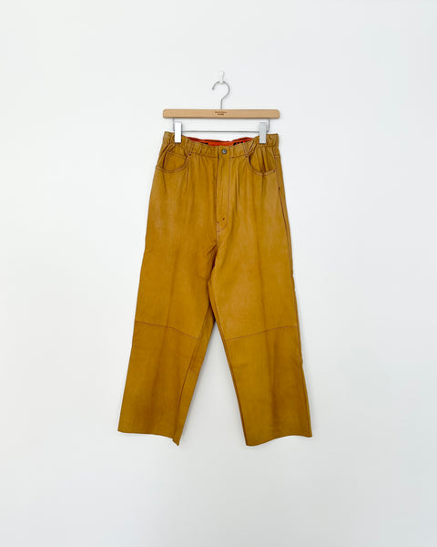 STA-WESTS STA-LEATHER EAST WIDE PANTS