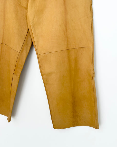 STA-WESTS STA-LEATHER EAST WIDE PANTS