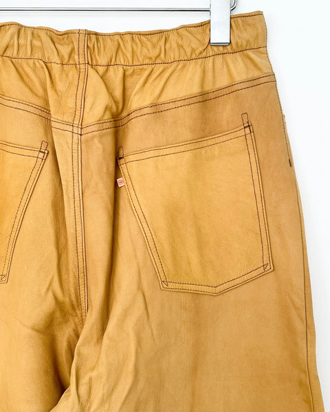 STA-WESTS STA-LEATHER EAST WIDE PANTS