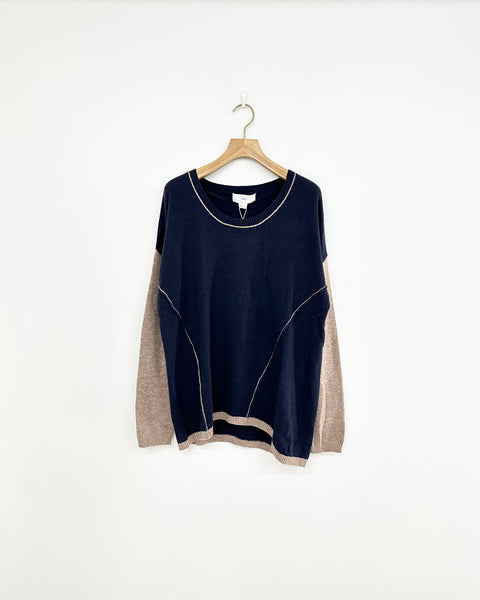 CHARLI STITCH TWO TONE KNIT