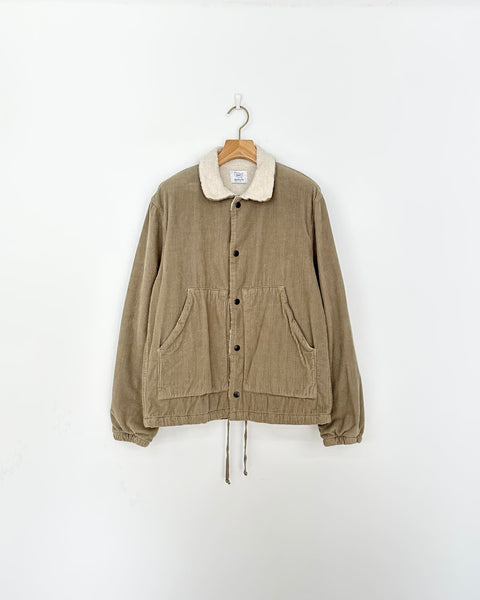 SAVE KHAKI UNITED CORDUROY BOA BLOUSON BEIGE