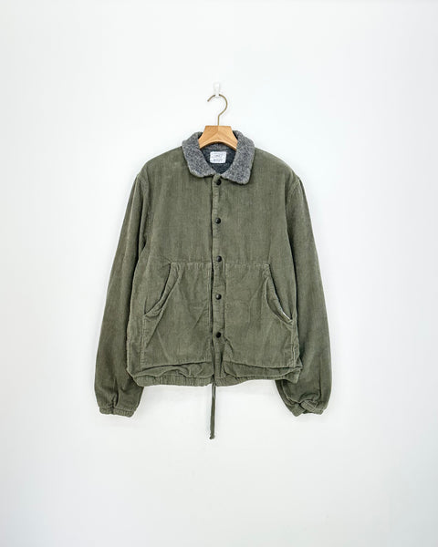 SAVE KHAKI UNITED CORDUROY BOA BLOUSON OLIVE