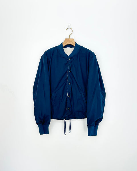 SAVE KHAKI UNITED REVERSIBLE BASEBALL JACKET NAVY