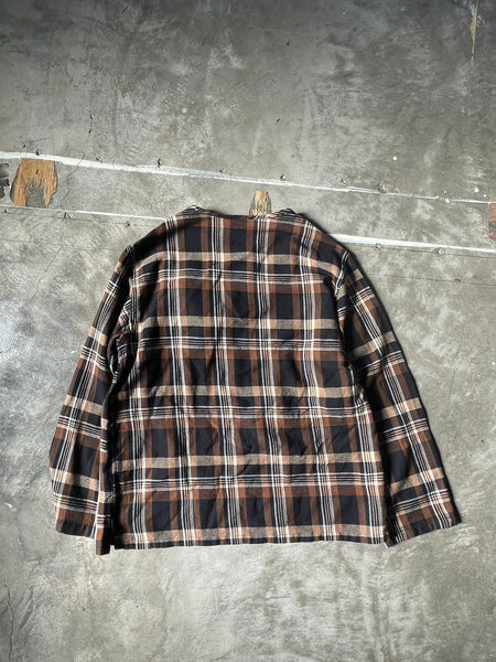 【South2 West8】HENLEY NECK SHIRT | BROWN