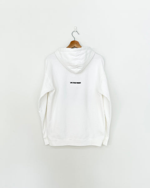 MASH UP LSM EMBROIDERY HOODIE WHITE