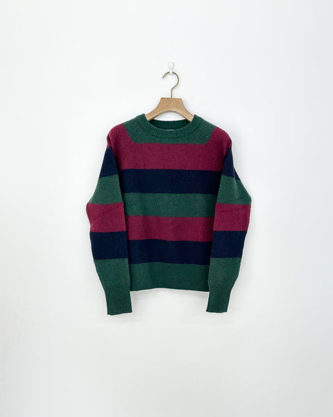 BEAMS BOY BORDER KNIT