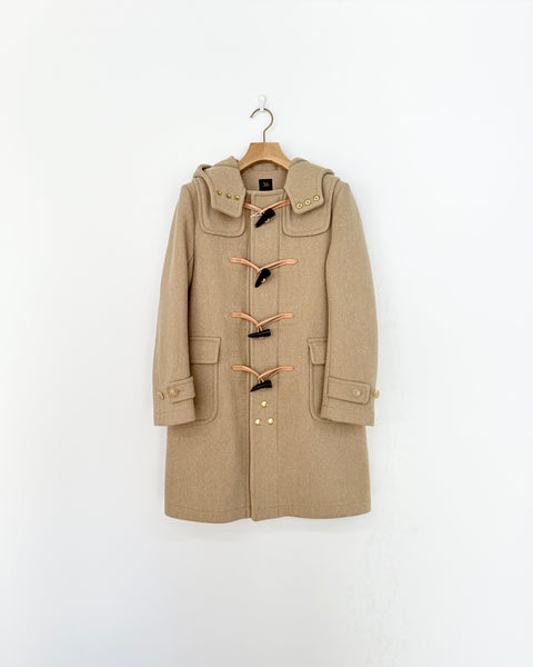 Scye Super140's WOOL MELTON DUFFLE COAT CAMEL