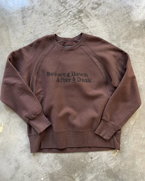 【ENGINEERED GARMENTS】PRINTED RAGLAN CREW | BROWN