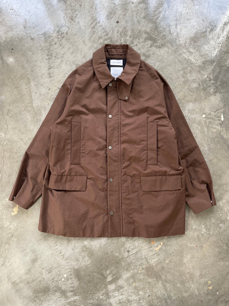 【MARKAWARE】ORGANIC COTTON WEATHER CLOTH JACKET | BROWN