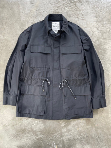 【Text】COTTON × SILK HUNTING JACKET | BLACK
