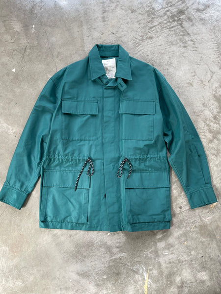 【Text】COTTON × SILK HUNTING JACKET | GREEN