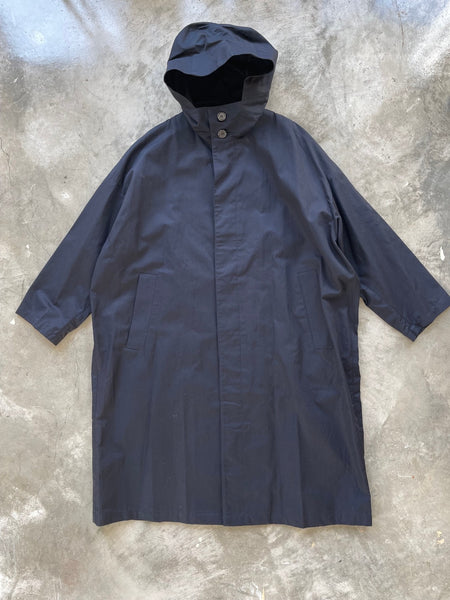 【MARKA】ORGANIC  COTTON HOODIE COAT | BLACK