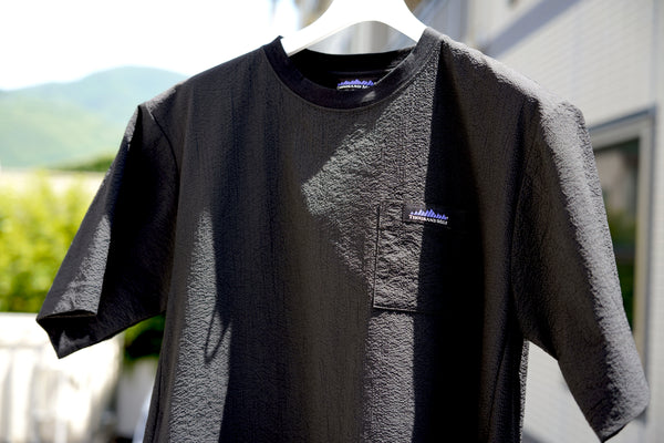 【THOUSAND MILE】SHORT SLEEVE ONE PIECE | BLUE | BLACK