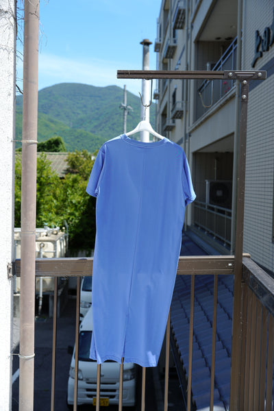 【THOUSAND MILE】SHORT SLEEVE ONE PIECE | BLUE | BLACK