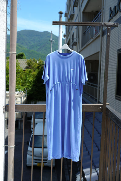 【THOUSAND MILE】SHORT SLEEVE ONE PIECE | BLUE | BLACK